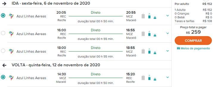 Promoção de passagens aéreas Maceió