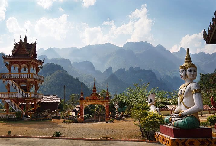 Templo em Laos