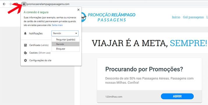 Alerta de promoções