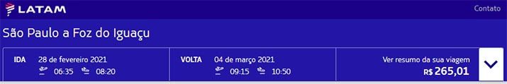 Latam passagens promoção agora