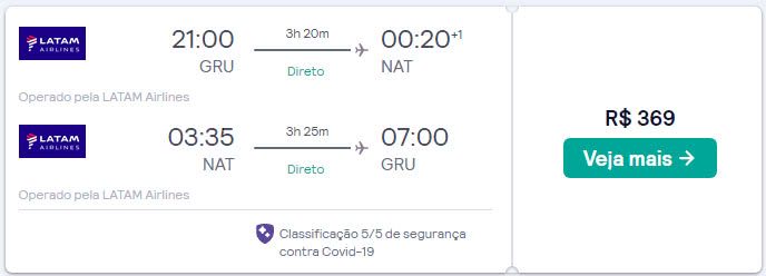 Passagens Natal Nordeste