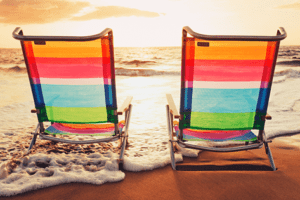 Cadeiras na praia
