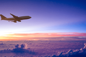 Avião céu maravilhoso