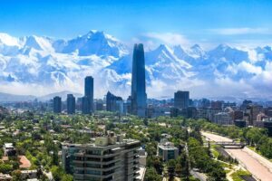 Bela paisagem em Santiago - Chile