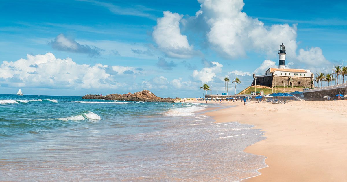 Praia em Salvador Bahia