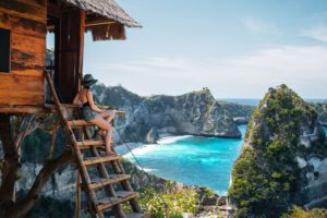 Linda praia na Indonésia