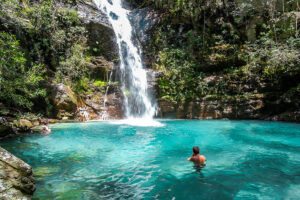 Cachoeira na Chapada dos Veadeiros