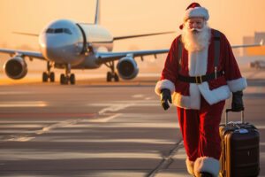 Papai Noel e o avião