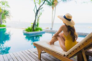 hospede em resort beira-mar