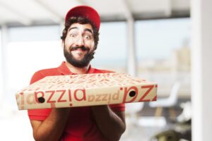 entregador de pizza