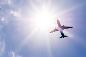 Avião e o Sol