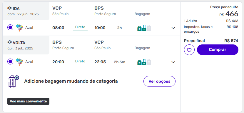 Passagens Azul