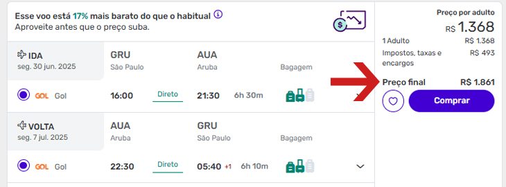 voos aruba