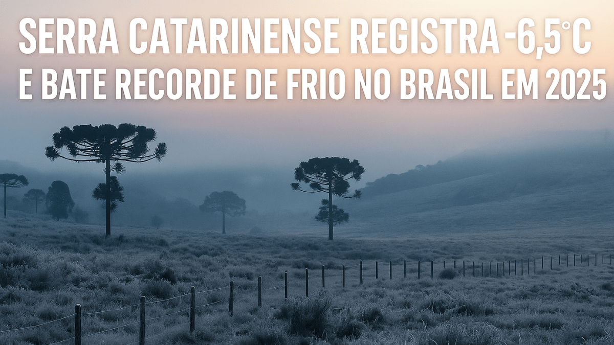 Frio extremo no Sul do Brasil