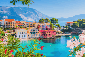 Linda cidade na Grécia