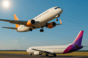 Aviões num dia lindo