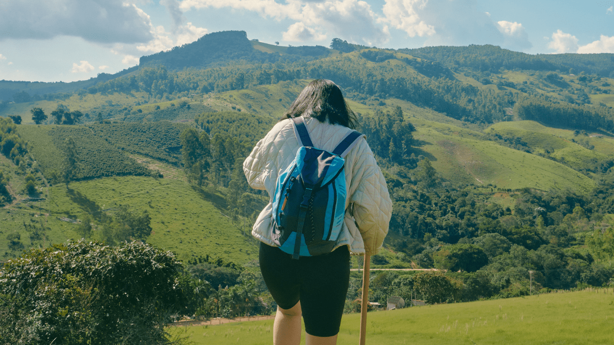 caminhada ao ar livre