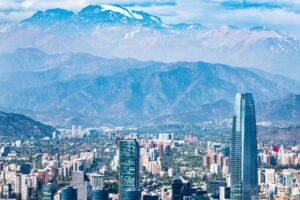 Cidade de Santiago no Chile