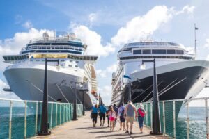 Navios de cruzeiro em Barcelona