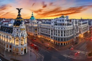 Cidade de Madrid na Espanha