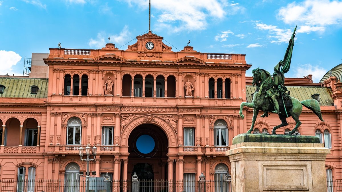 Casa rosada em Buenos Aires, Argentina