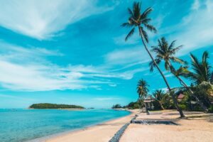 curacao com mar azul claro e areias claras