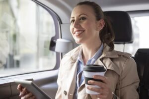 mulher como passageira