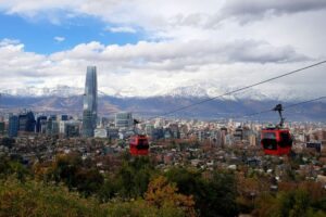 Vista de Santiago no Chile