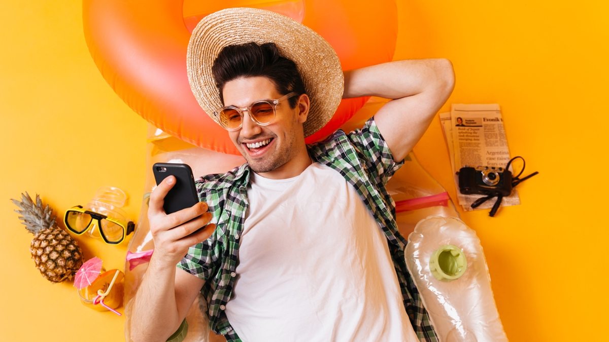 turista feliz