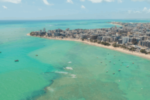 Mar de Maceió em Alagoas