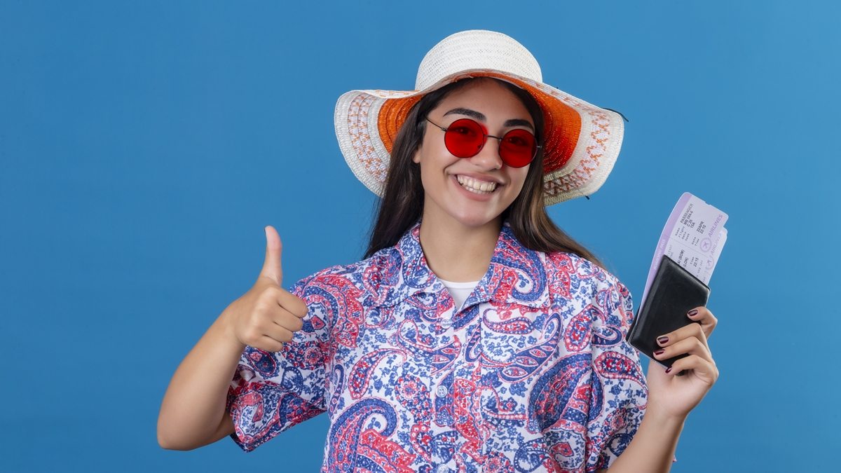 mulher viajando