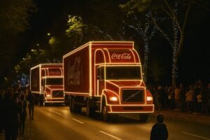 Caravana do Natal Coca-Cola caminhões