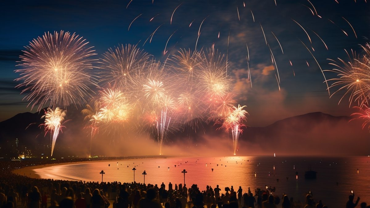 fogos de artifício