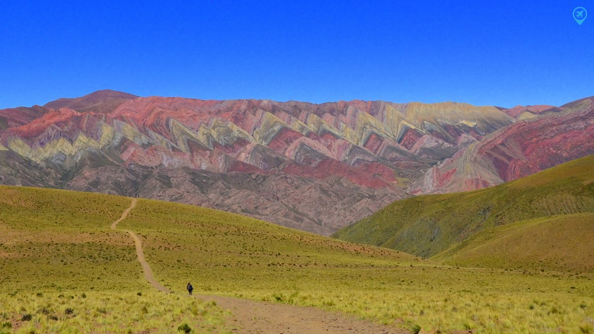 Montanha colorida na Argentina