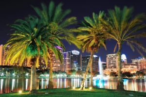 noite iluminada na florida