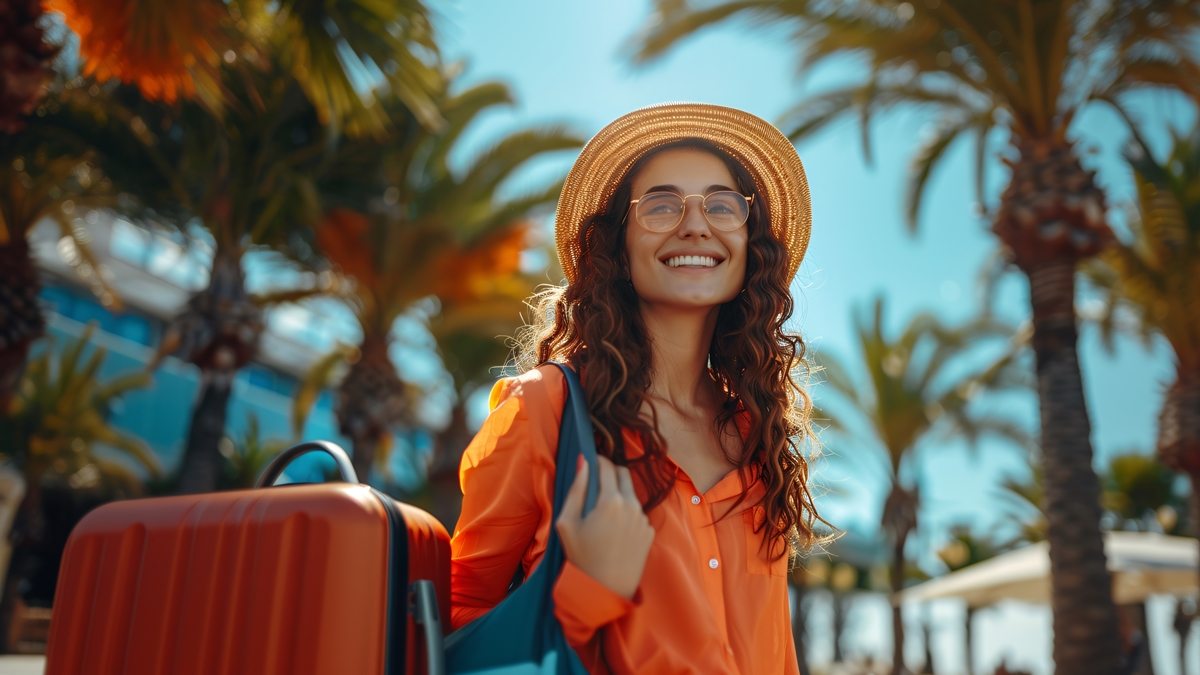turista com mala