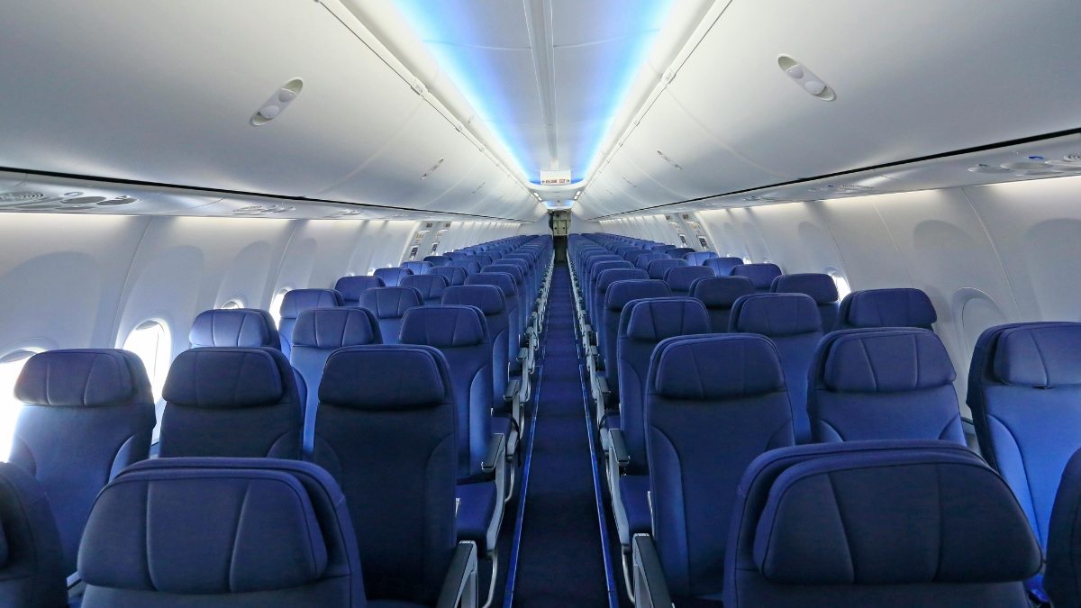 Assentos de um avião