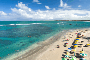 Linda praia no Nordeste do Brasil