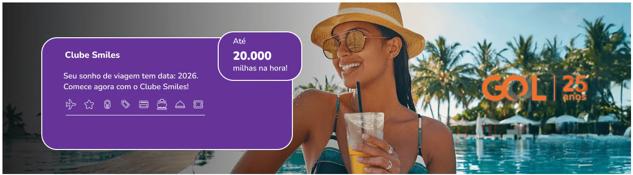 Promoção Smiles GOL 25 Anos