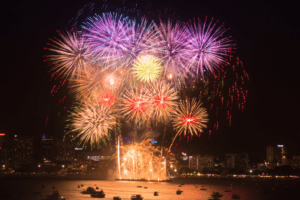 Fogos de artifício no Réveillon