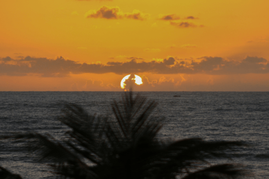 Pôr do sol na praia