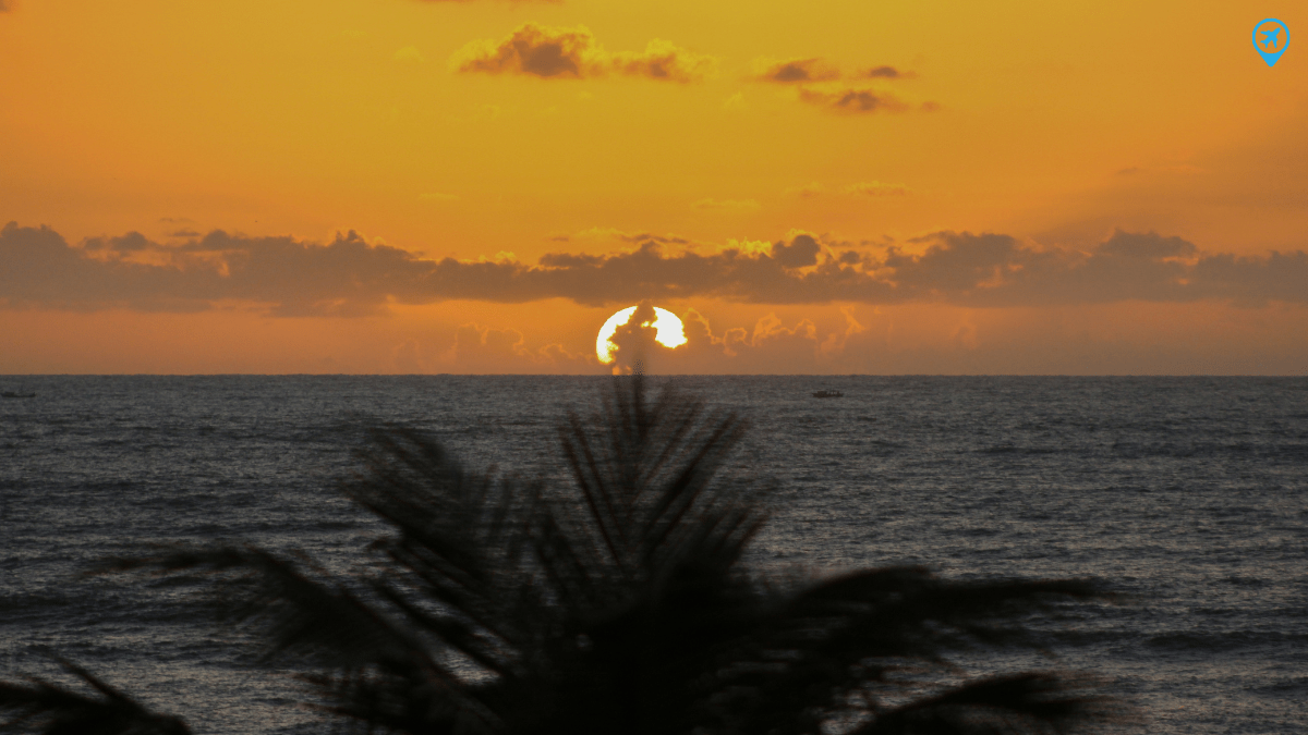Pôr do sol na praia