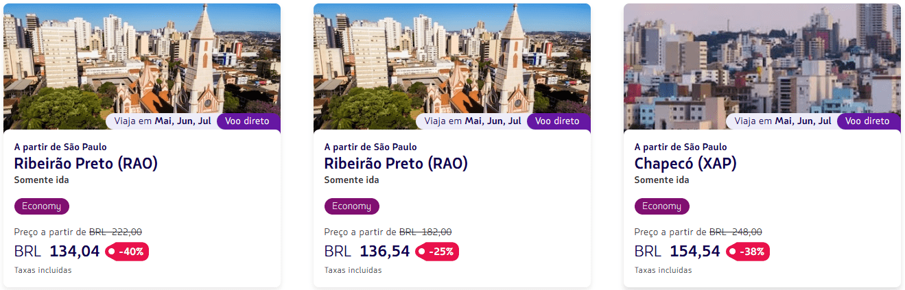 Ofertas de passagens aéreas LATAM
