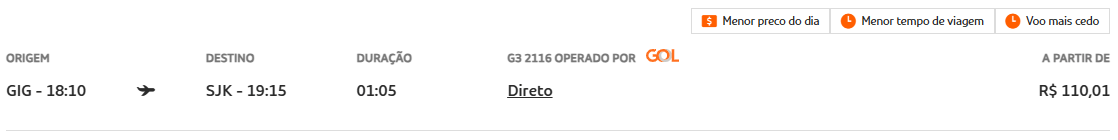 Oferta de passagem aérea GOL