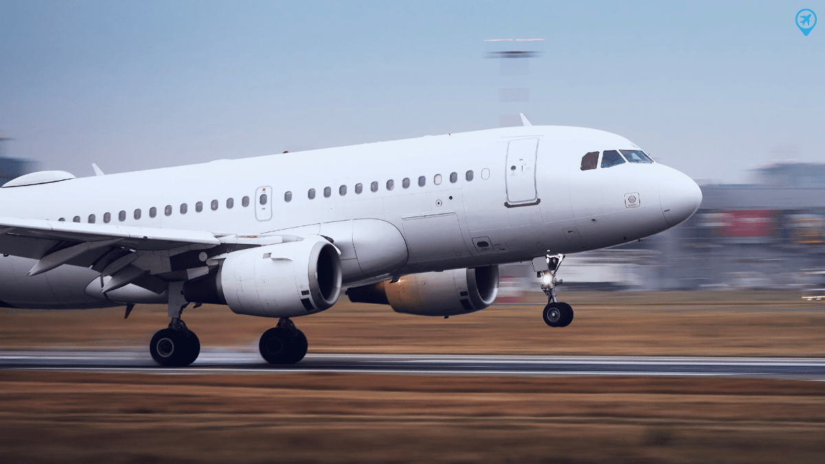 Avião prestes a decolar