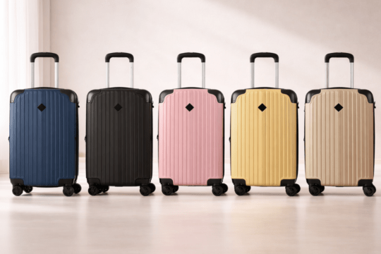 Malas de bordo coloridas