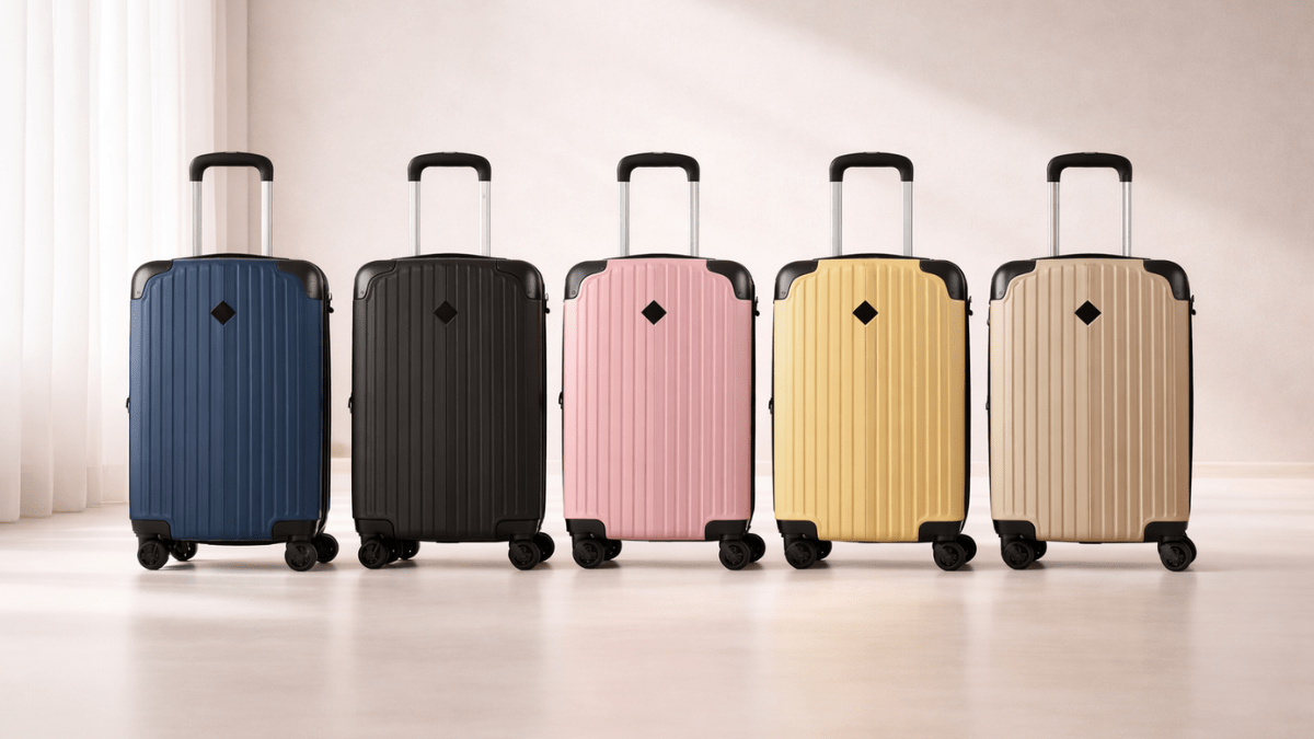 Malas de bordo coloridas