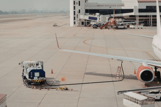 Abastecendo o avião