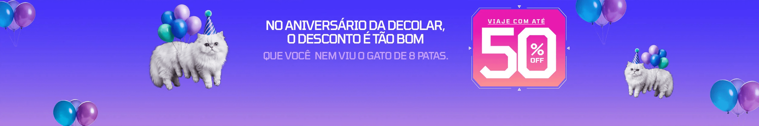 Banner da promoção Decolar