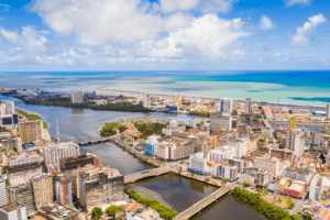 Vista aérea da cidade de Recife - PE